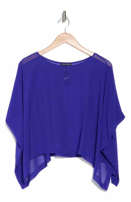 Eileen Fisher Bateau Neck Silk Crop Top