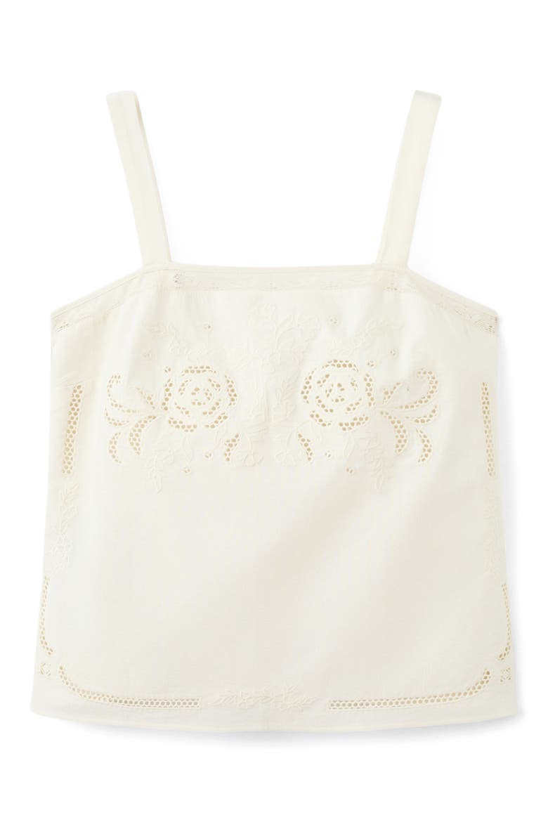 Embroidered Tank, Alternate, color, OFF WHITE