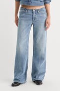 Good American Ghost Waist Low Loose Wide Leg Jeans