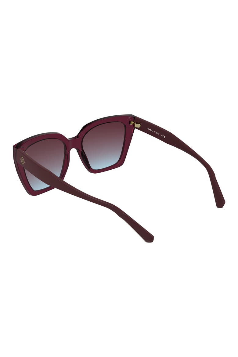 Dira 56mm Gradient Tea Cup Sunglasses, Alternate, color, CYCLAMEN