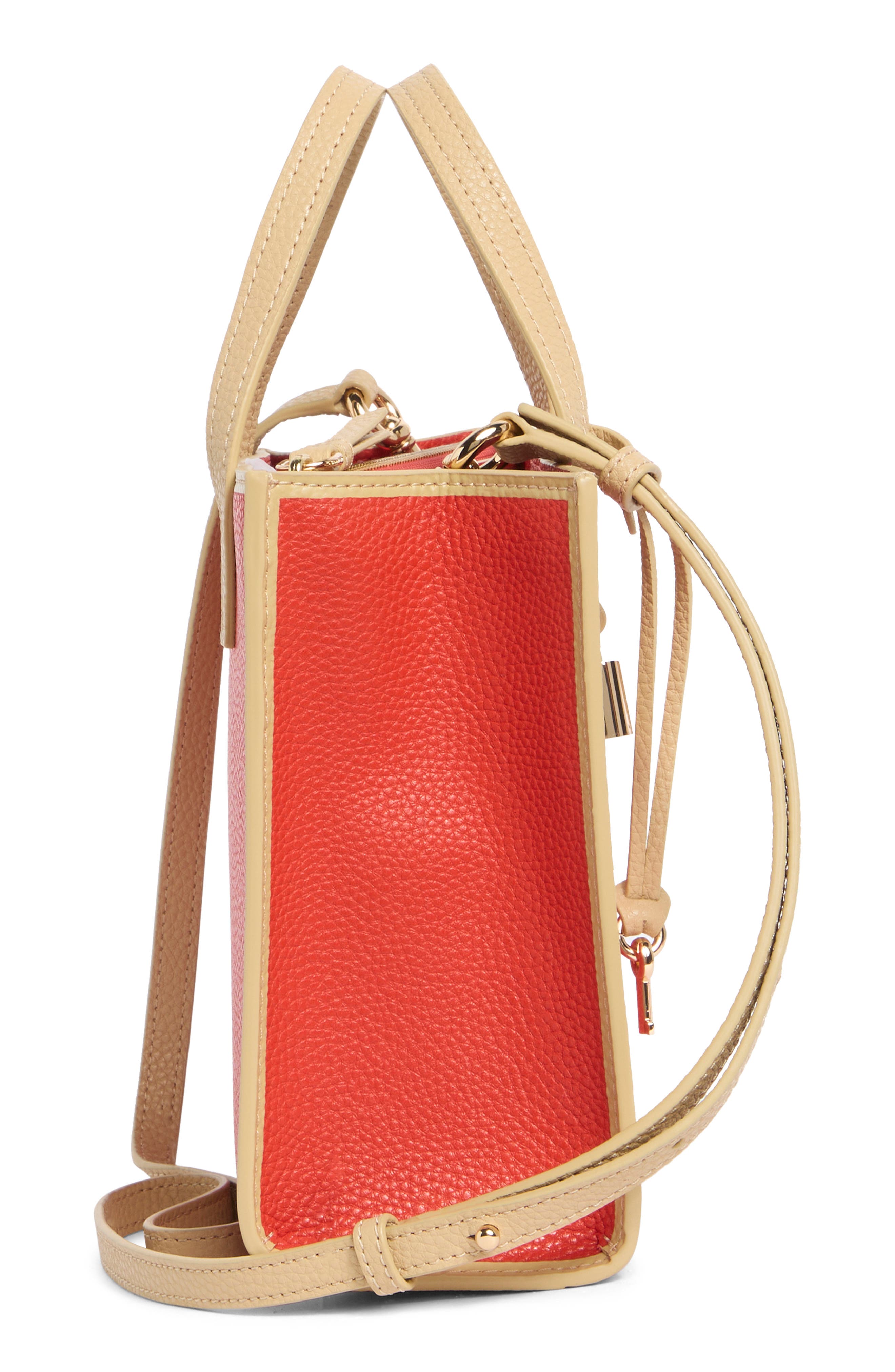 Marc Jacobs Bicolor Border Bold Grind Mini Grind Tote, Alternate, color, Sunset Multi