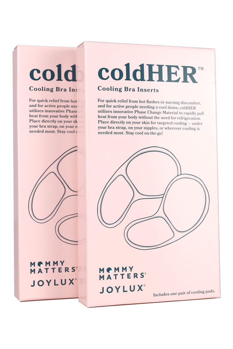 coldHER™ 2-Pack Cooling Bra Inserts, Alternate, color, GREY