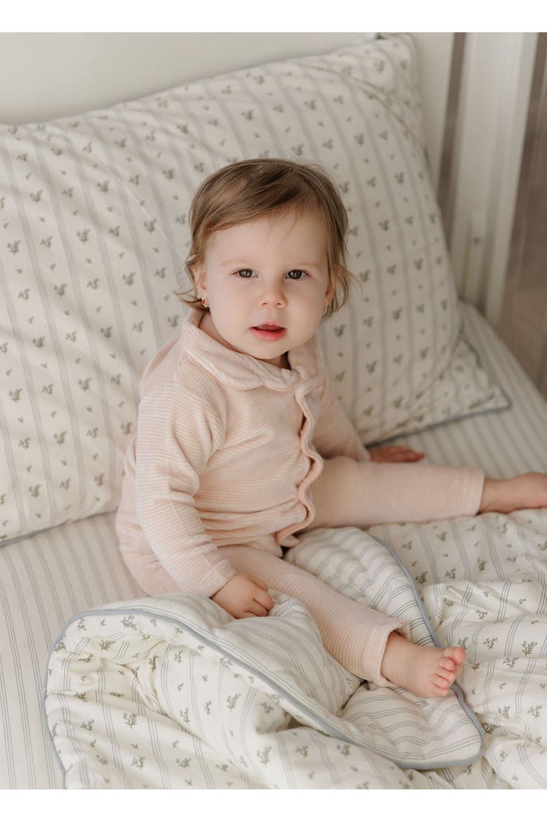 Velour Stripe Collection - Pajama, Alternate, color, Light Pink