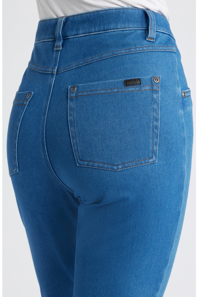 Baby Bootcut Denim Leggings, Alternate, color, MED WASH