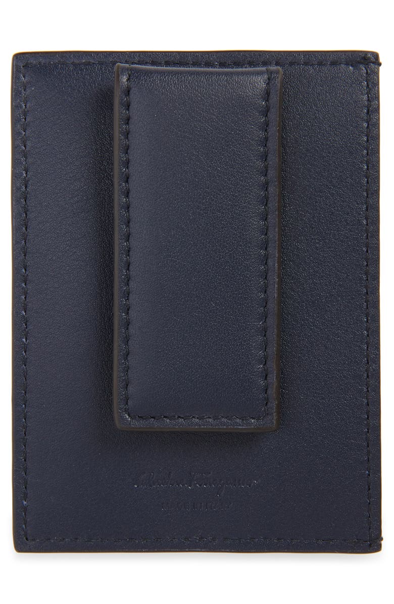 FERRAGAMO Revival Leather Magnetic Money Clip Card Case, Alternate, color,