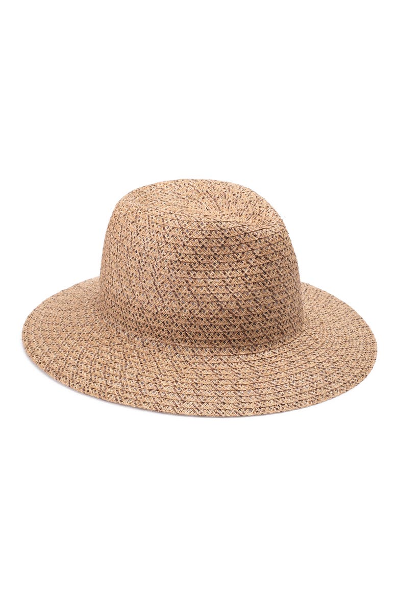 Courtney Straw Fedora, Main, color, CAMEL/BROWN