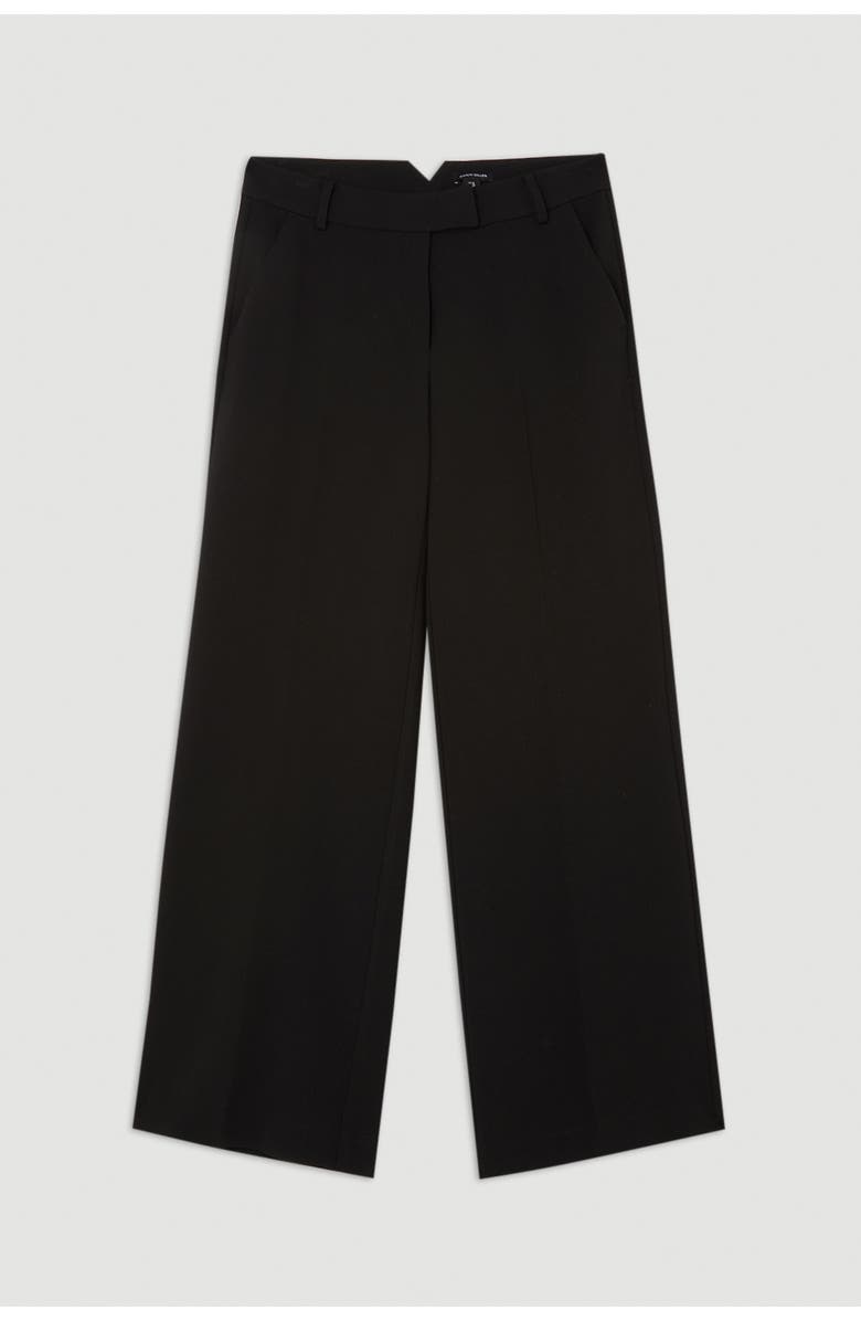Karen Millen Essential Tailored Straight Leg Pants, Alternate, color, Black