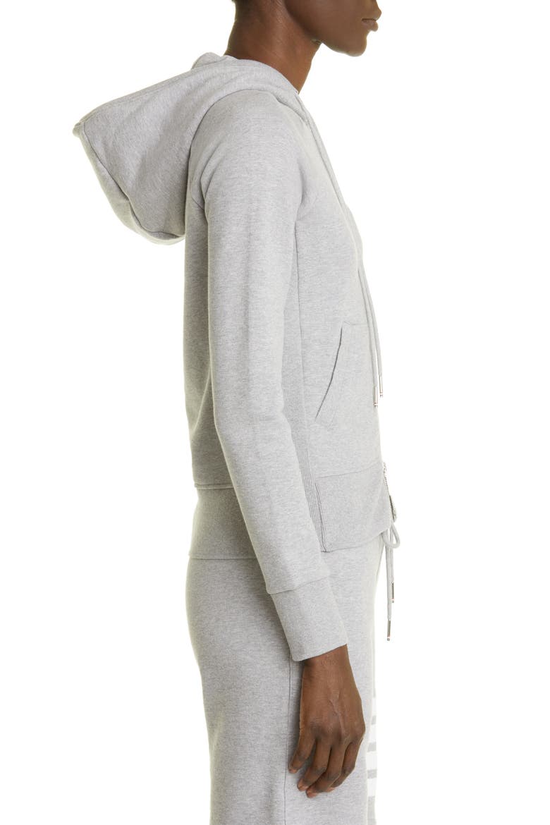 4-Bar Cotton Hoodie, Alternate, color, LIGHT GREY