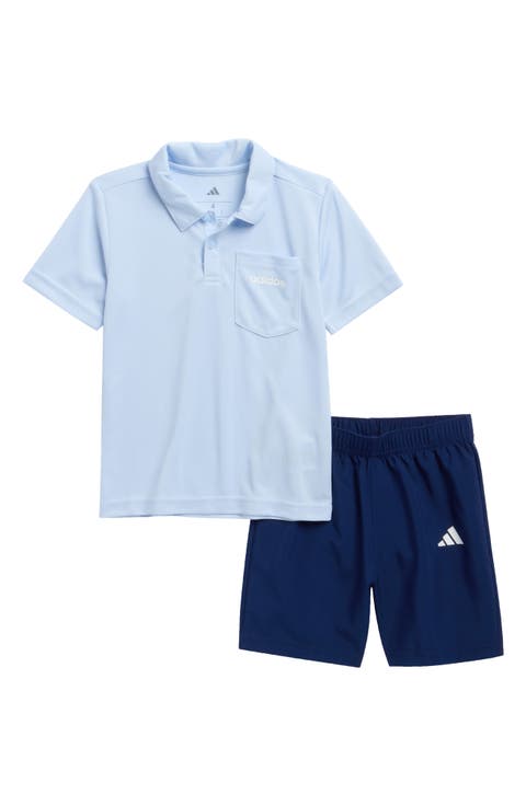 Kids' Mesh Polo & Shorts Set (Little Kid)