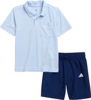 adidas Kids' Mesh Polo & Shorts Set