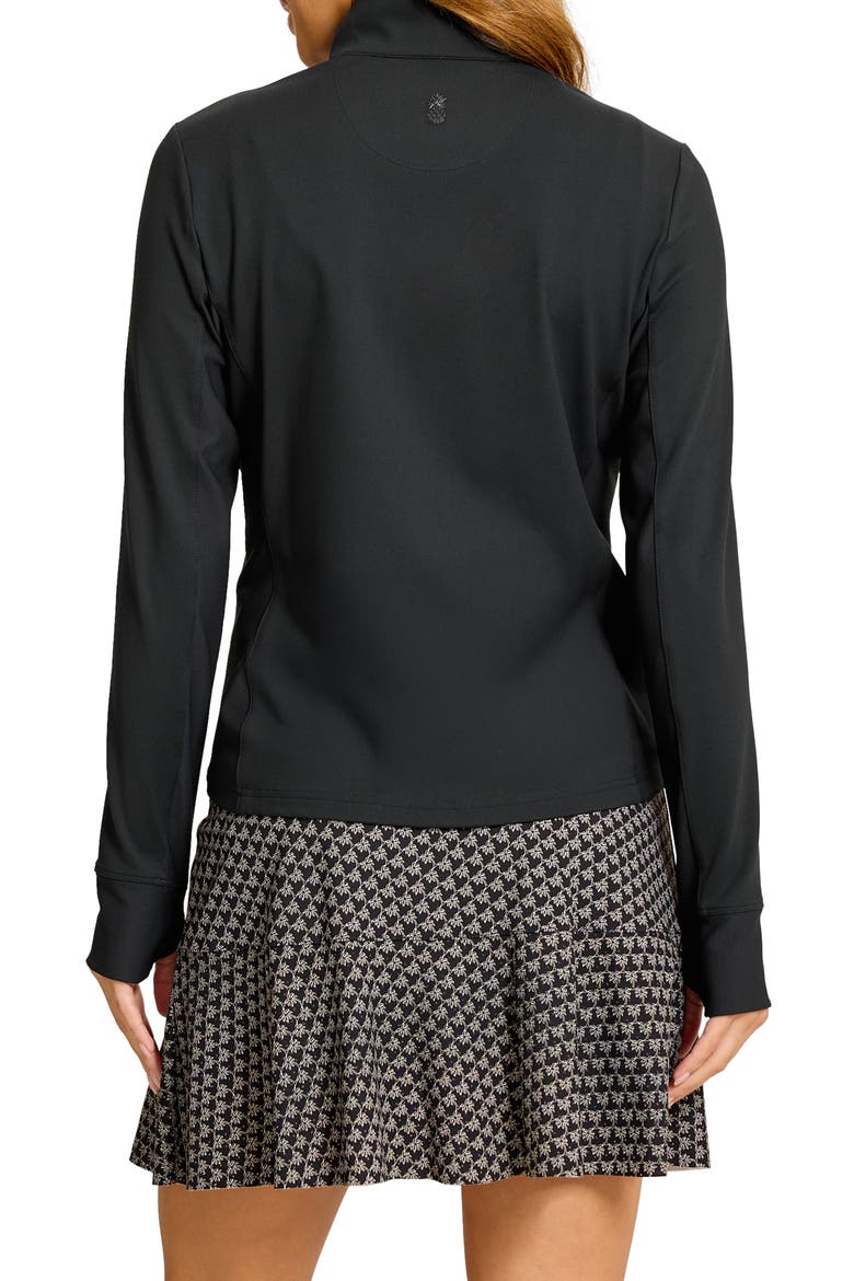 Abby UPF 30 Front Zip Jacket, Alternate, color, BLACK