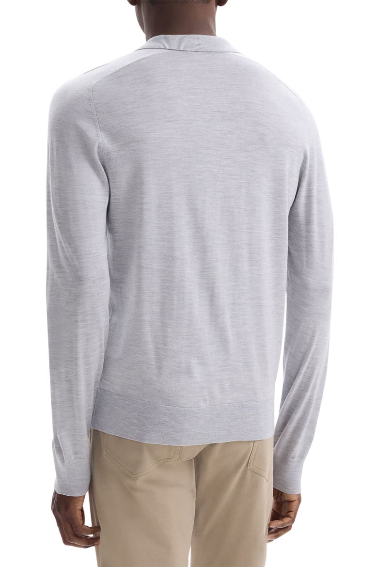 Regal Long Sleeve Wool Blend Polo, Alternate, color, VAPOR MELANGE