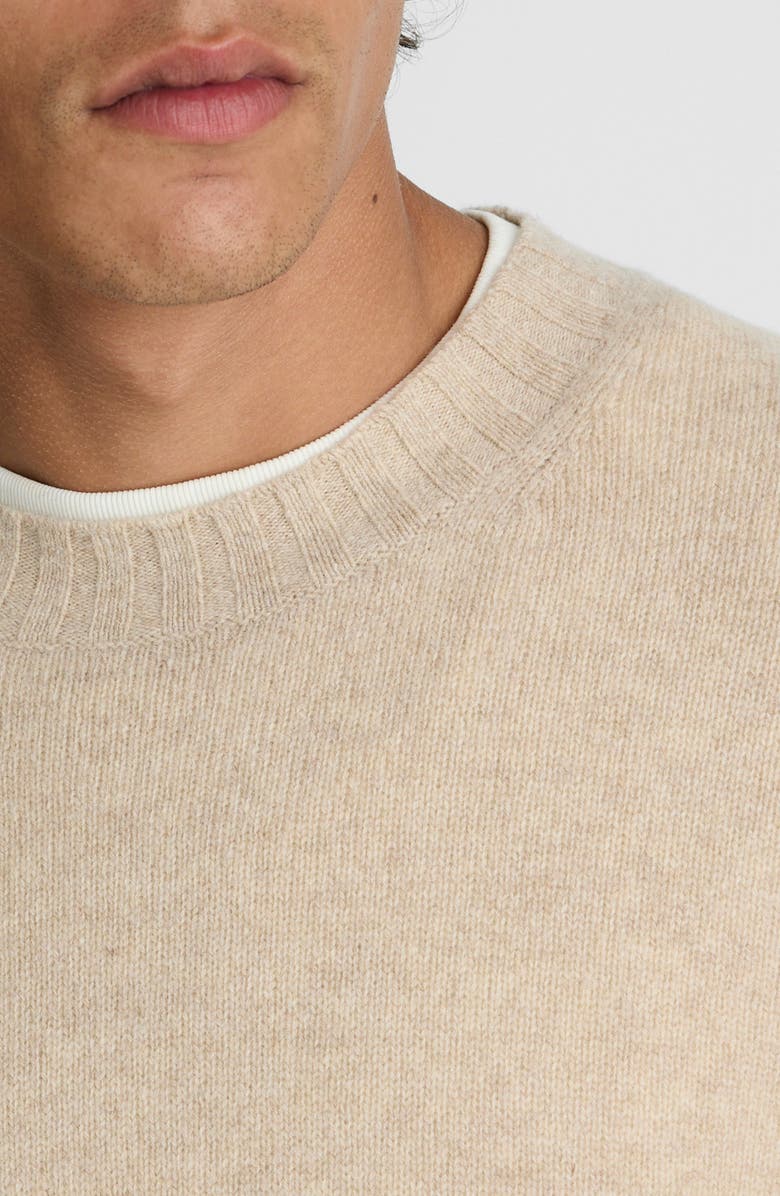 Madewell Crewneck Heritage Merino Wool Sweater, Alternate, color, Pebble Stone