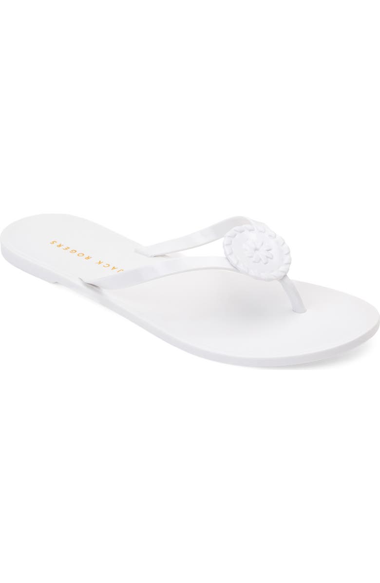 Jack Rogers Roxy Jelly Sandal, Main, color, White