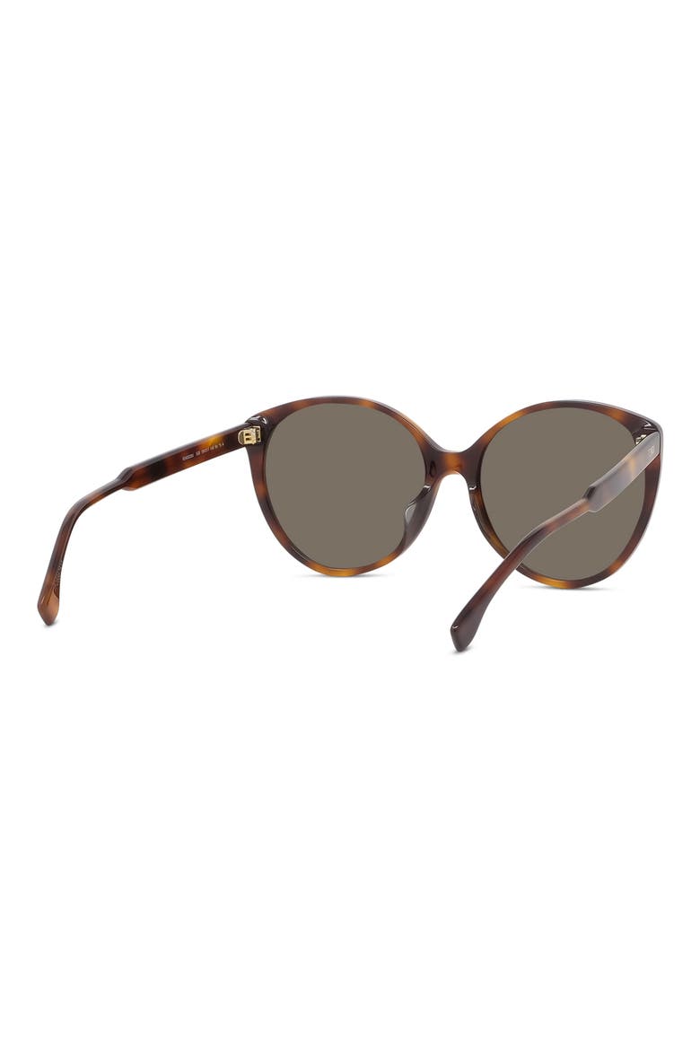 'Fendi Fine 59mm Round Sunglasses, Alternate, color, BLONDE HAVANA / BROWN