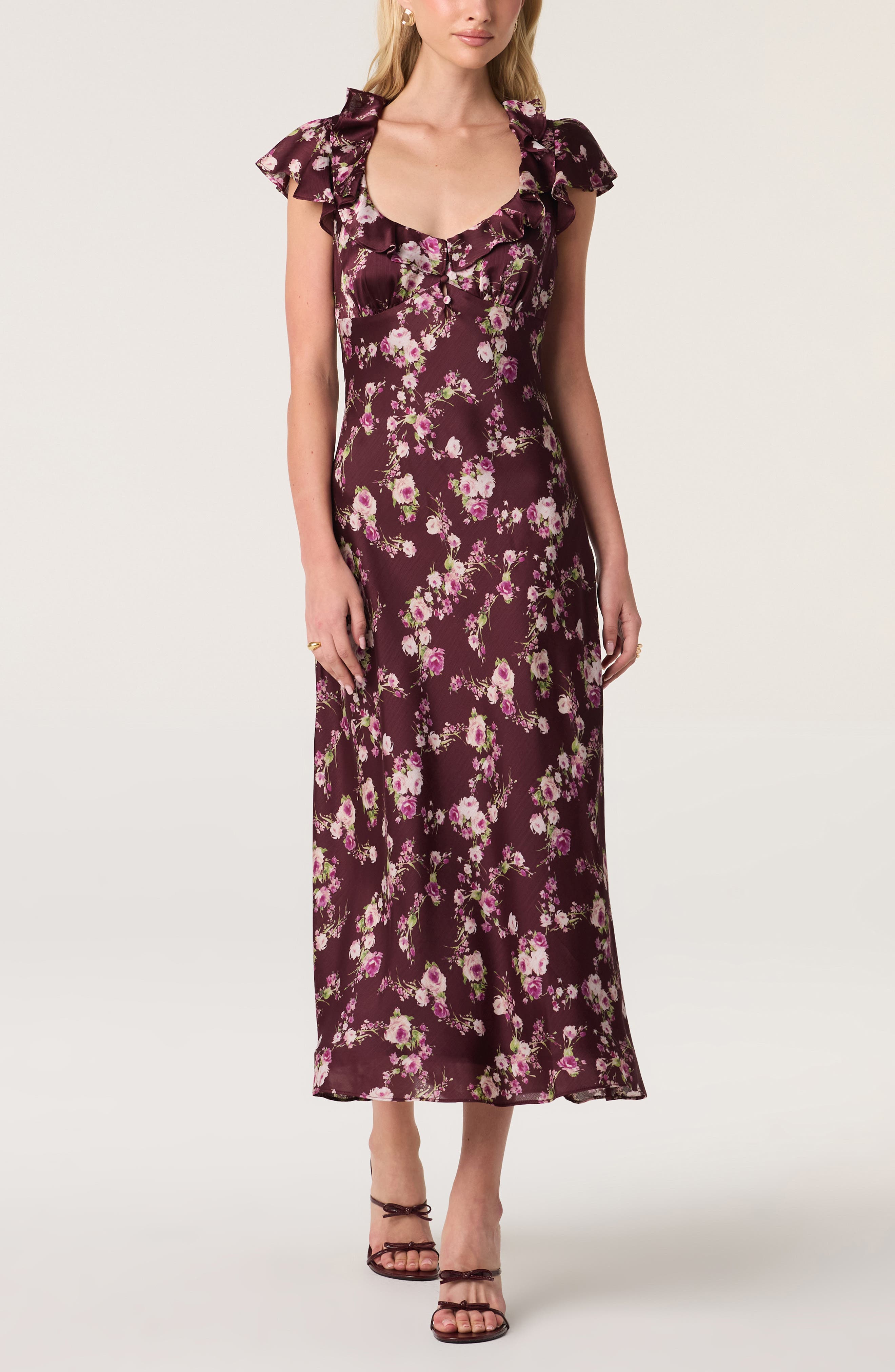 selected BURGUNDY FLORAL