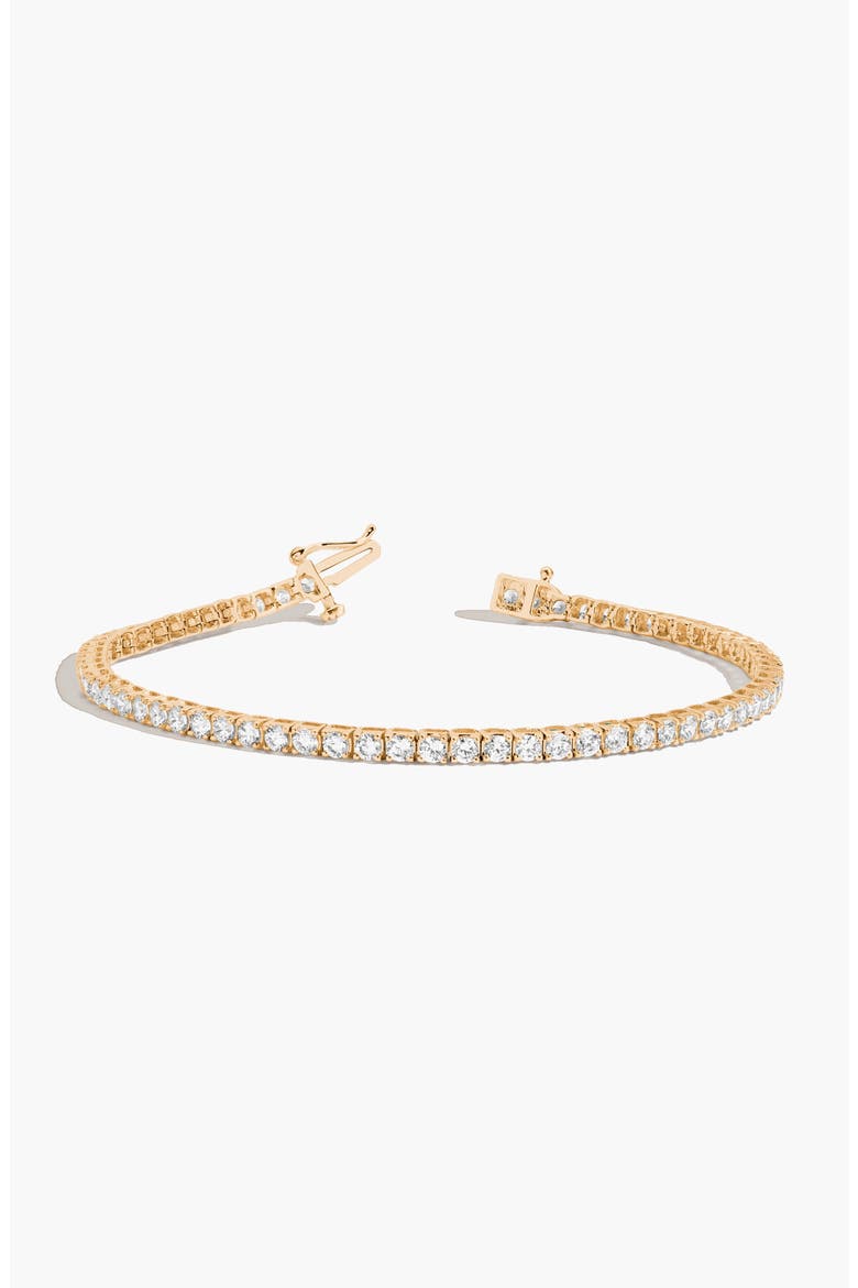Lab Grown Diamond Tennis Bracelet - 3ct, Main, color, 14k Yellow Gold