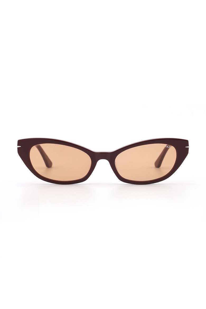Wicked Sunglasses, Main, color, Burgundy - Tinted Bronze