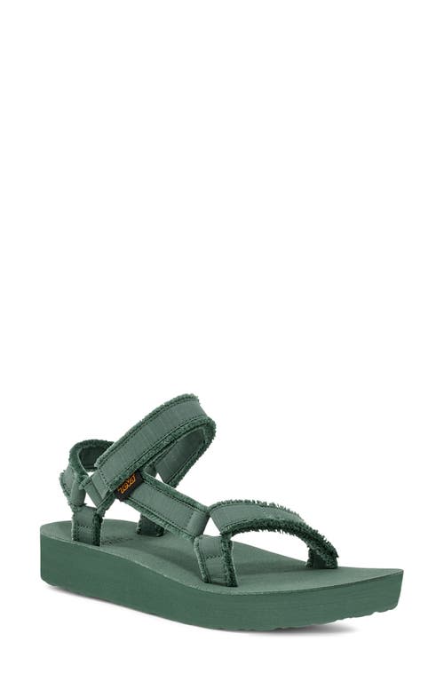 Teva Midform Universal Canvas Sandal In Silver Pine