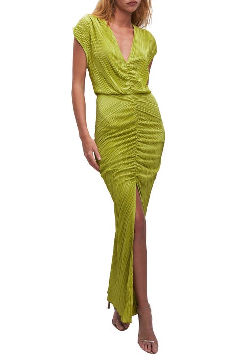 Always Fits Plissé Maxi Dress (Regular & Plus Size)