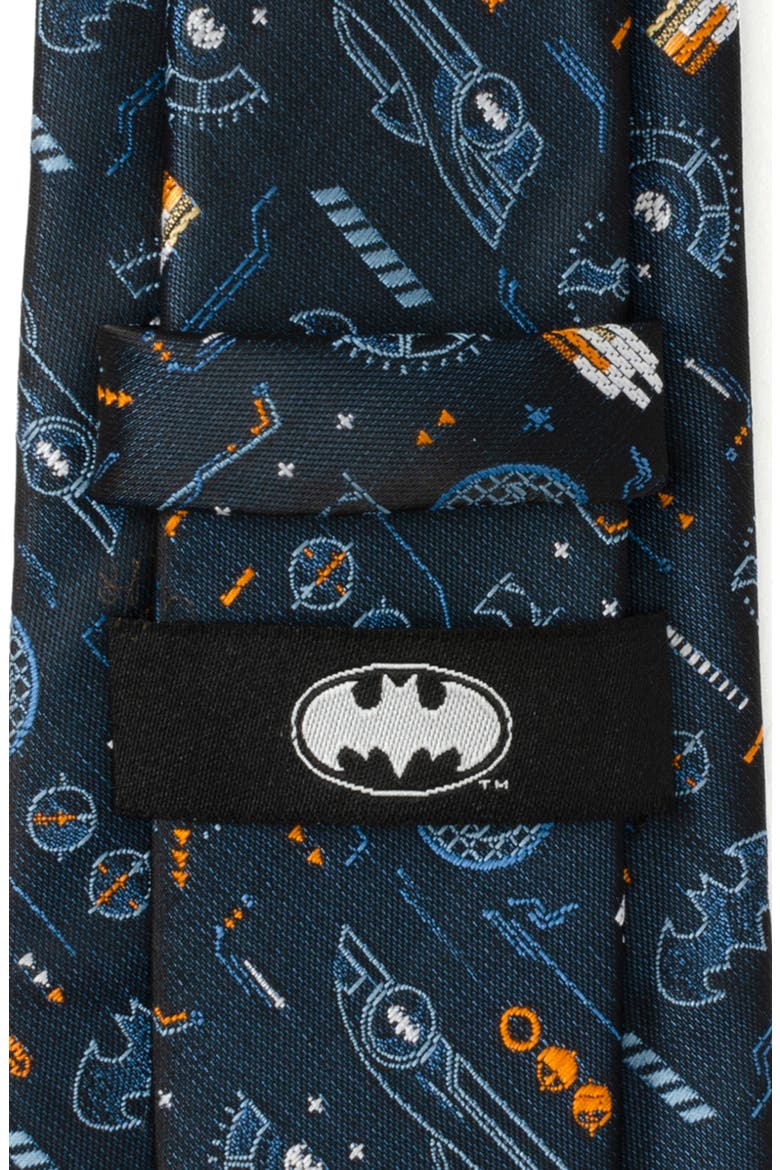 Batman Batmobile Silk Blend Tie, Alternate, color, NAVY/ BLACK