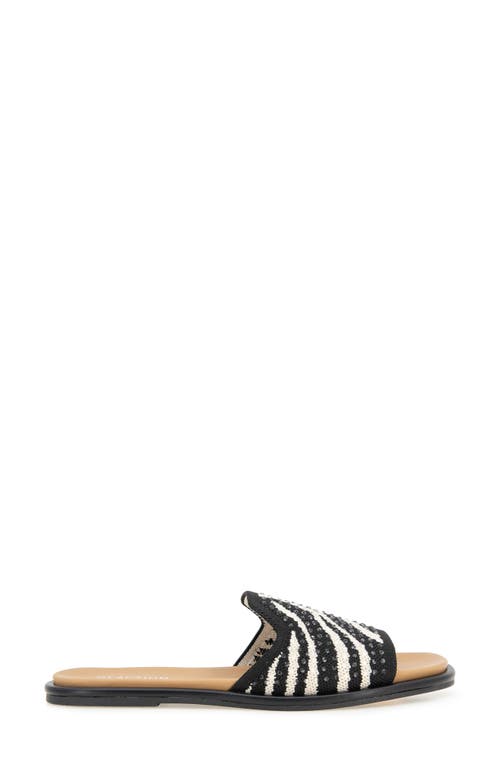 Reaction Kenneth Cole Warmth Slide Sandal In Zebra Knit