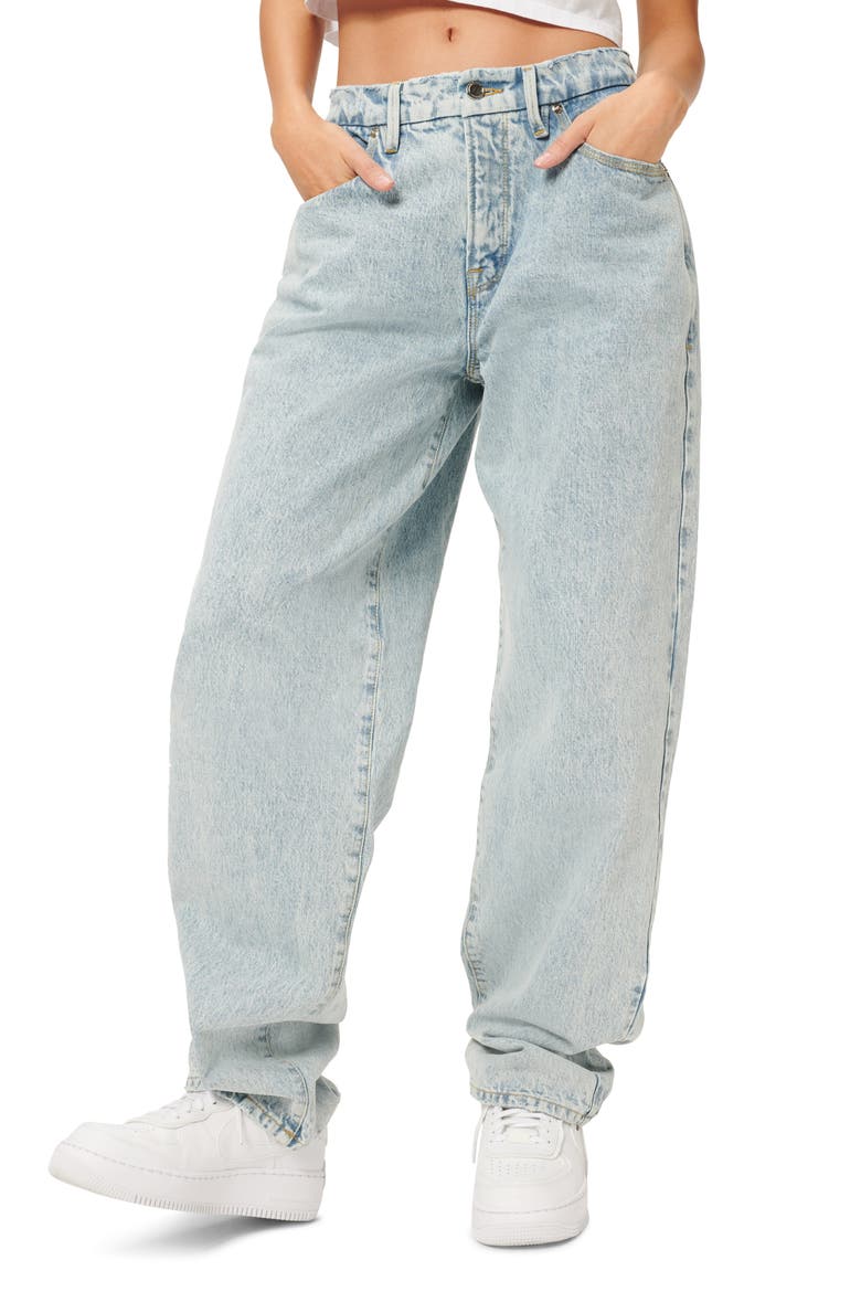 Good 90s High Waist Loose Fit Nonstretch Jeans, Main, color, BLUE725