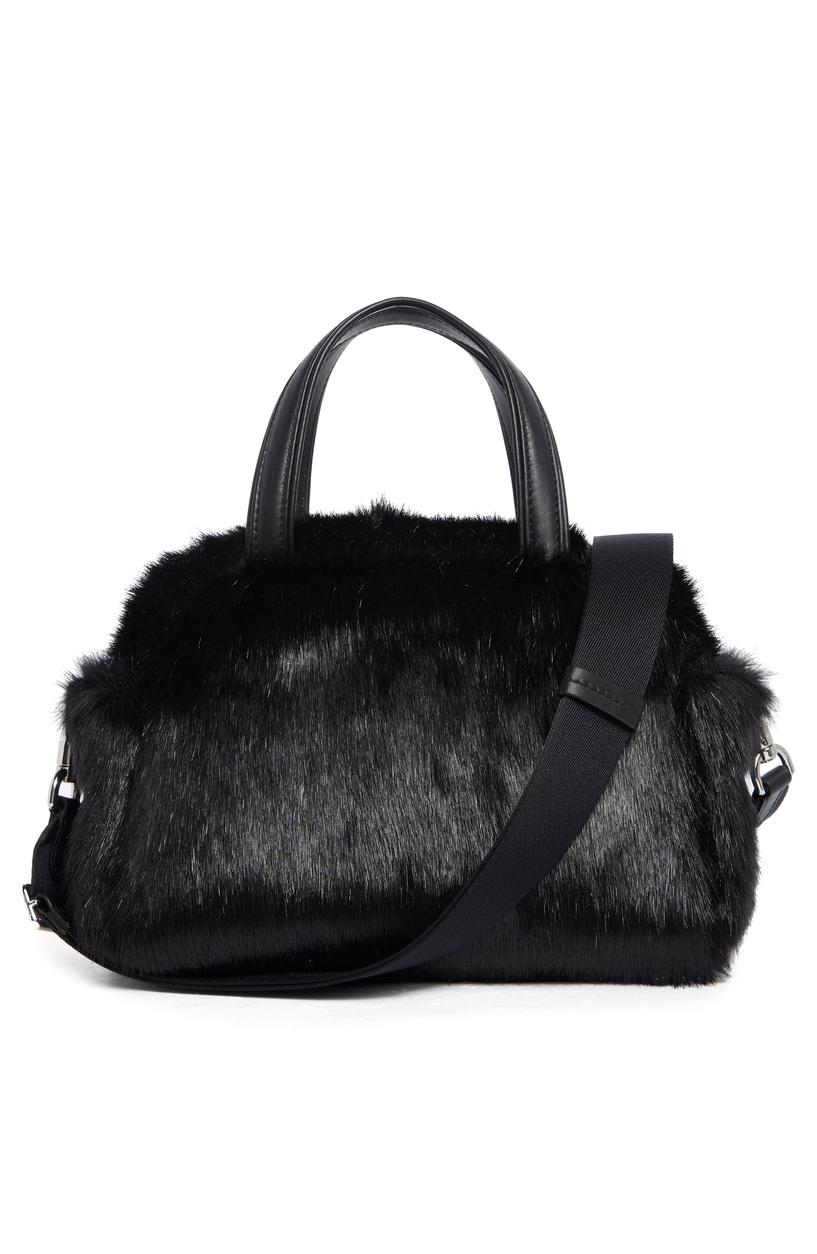 Kate Spade New York puffed faux fur satchel (Women) | Nordstromrack