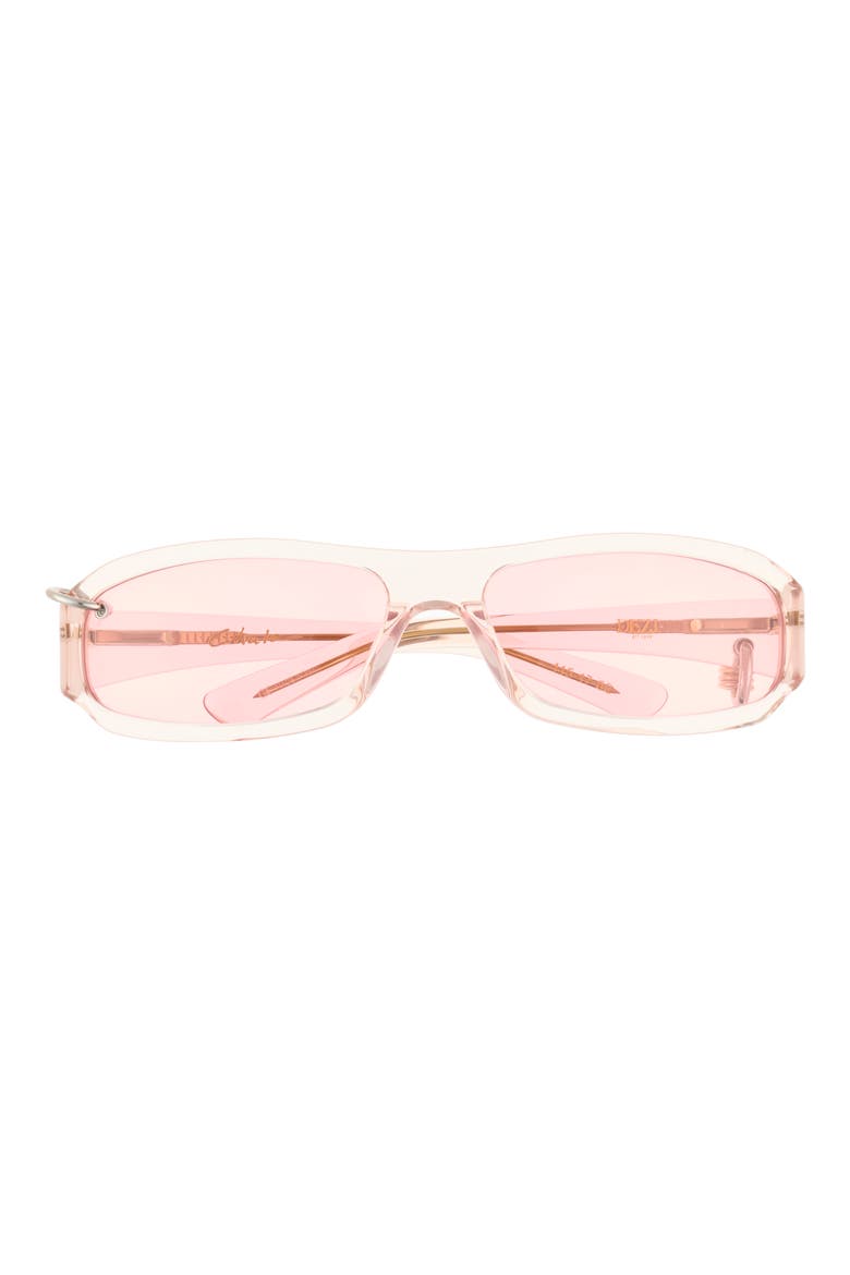 Chula 60mm Wrap Sunglasses, Main, color, CRYSTAL PINK/ BLUSH
