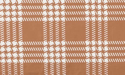 Aloha Collection Small Palaka Water Resistant Tyvek® Zip Pouch In Brown