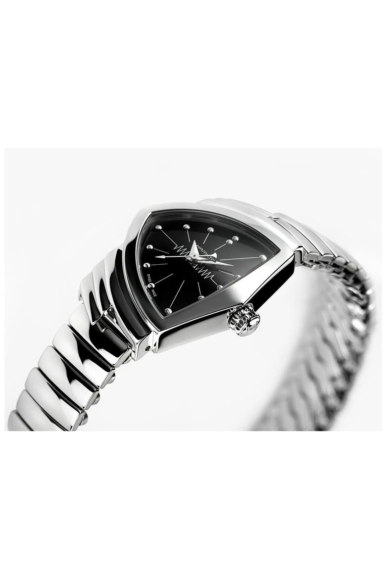 Ventura Bracelet Watch, 24mm x 36mm, Alternate, color, BLACK