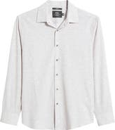 W.R.K Trim Fit Mélange Performance Button-Up Shirt