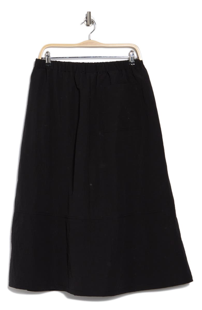 MELLODAY Pull-On Midi Skirt, Alternate, color, Black