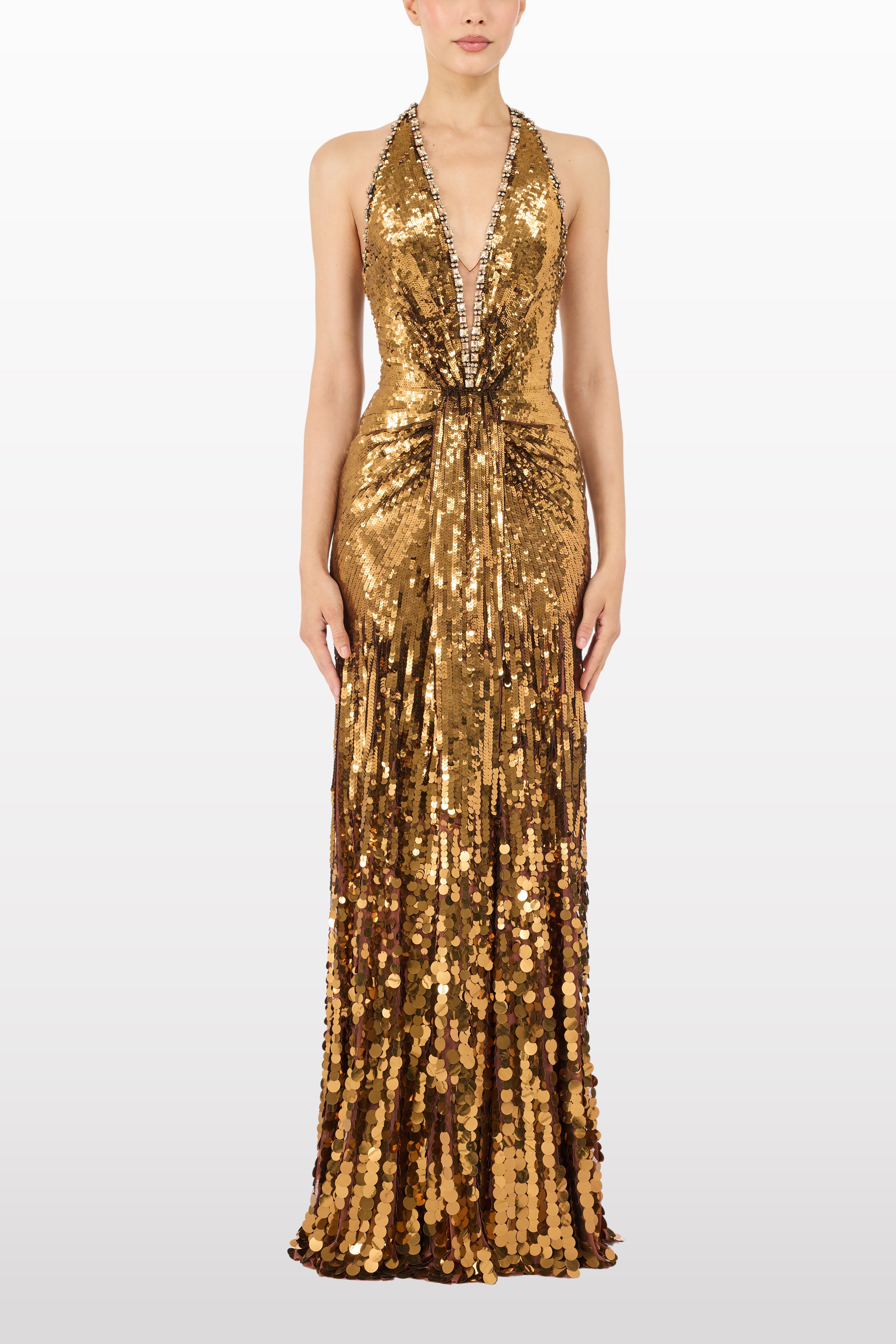 Lisette Sequin-Embellished Maxi Dress - image 2