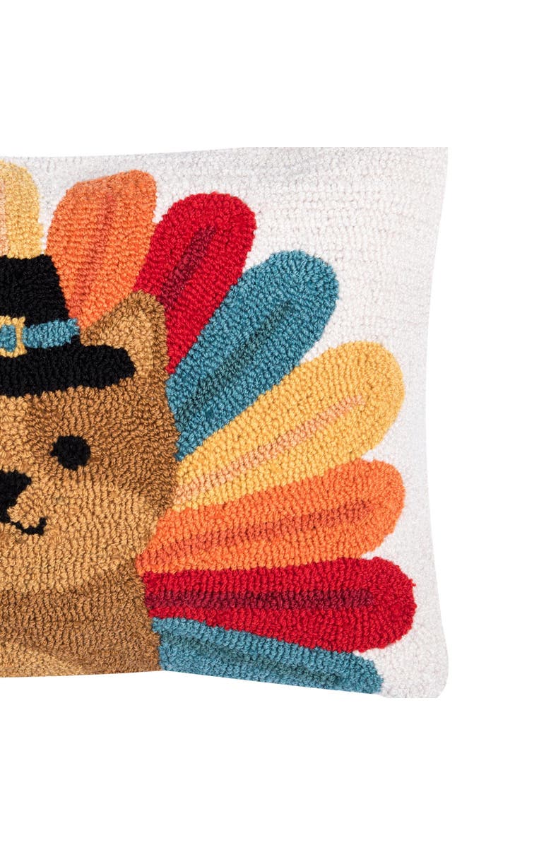 C&F Home Pilgrim Turkey Pets Hooked Pillows, Alternate, color, Dog 2