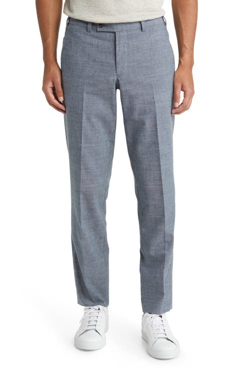 Jerome Trim Fit Soft Constructed Stretch Wool Blend Tapered Leg Pants