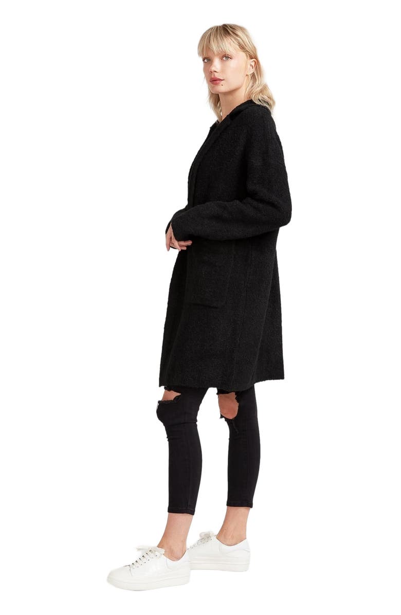 Belle & Bloom Days Go By Sustainable Blazer Cardigan, Alternate, color, Black