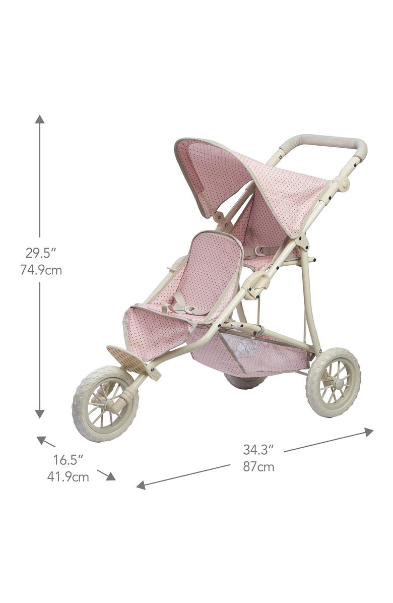 Teamson Kids Olivia's Little World Baby Doll Deluxe Stroller, Alternate, color, Pink