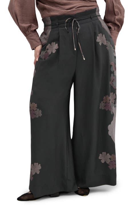 Eternal Paperbag Waist Wide Leg Pants (Plus)