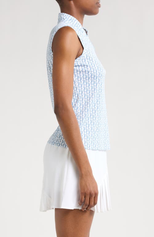 Swannies Kimmie Sleeveless Performance Quarter Zip Top In Sky
