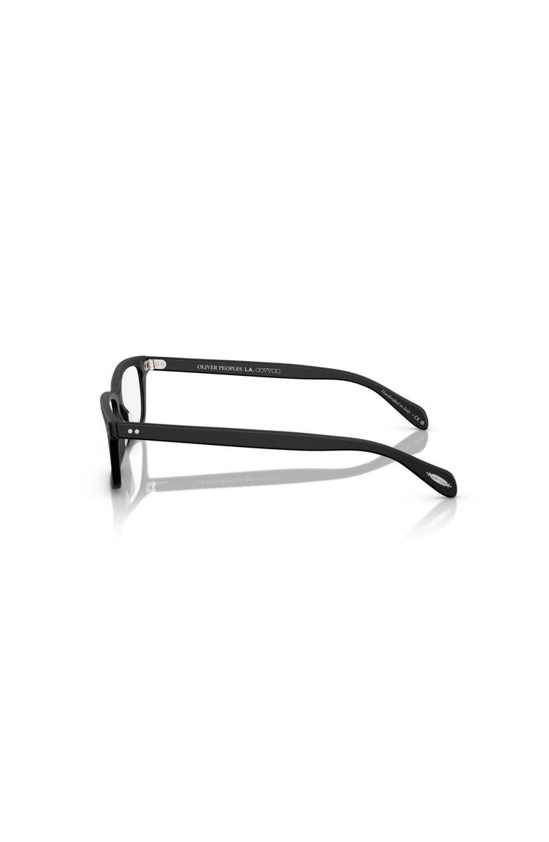 Oliver Peoples 53mm Rectangle optical glasses, Alternate, color, Solid Black