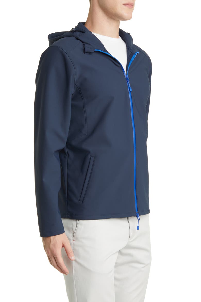 Stinger Water Resistant Hooded Jacket, Alternate, color, BLUE