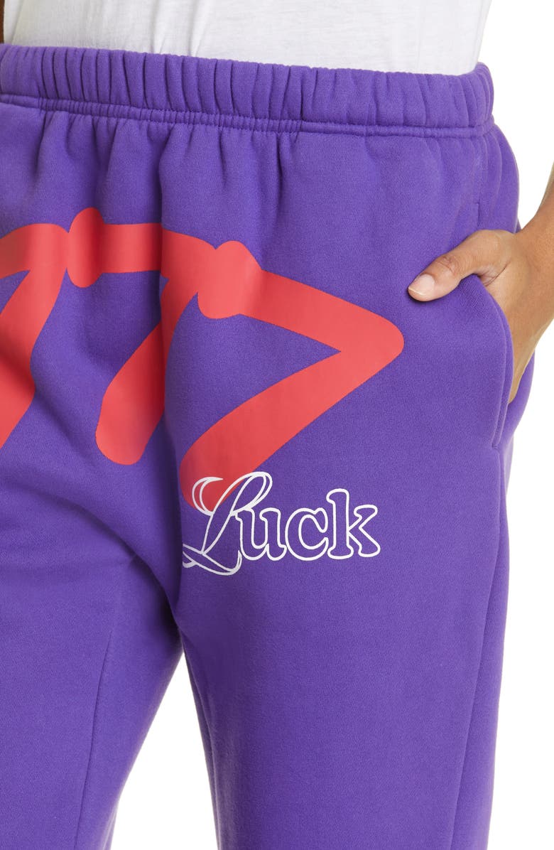 THE MAYFAIR GROUP 777 Luck Graphic Sweatpants, Alternate, color, 