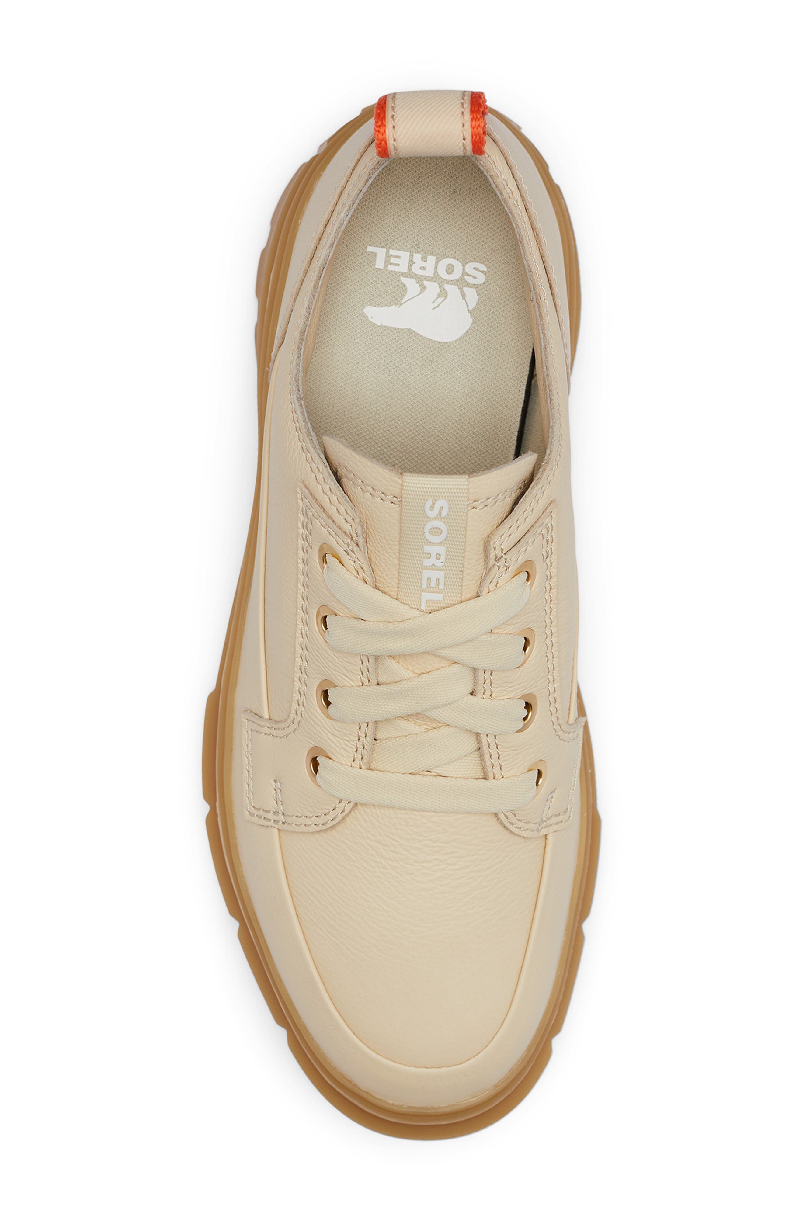 SOREL Caribou X Waterproof Platform Sneaker, Alternate, color, Bleached Ceramic/ Gum 16