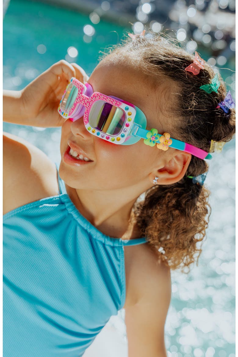 Kids' Poppy Swim Goggles, Alternate, color, BRIGHT PINK