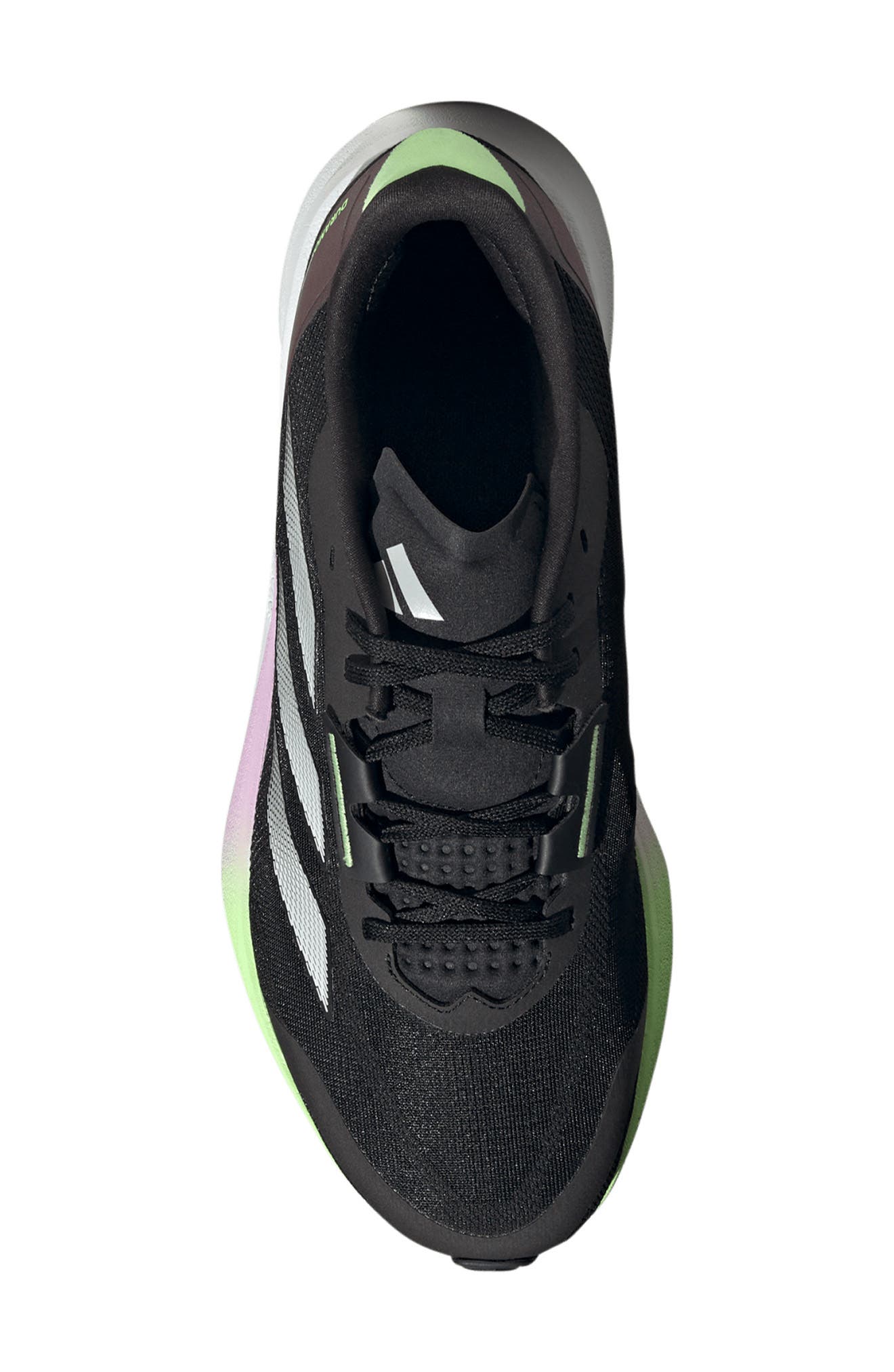 adidas Duramo Running Sneaker, Alternate, color, Black/ Zero Met./ Aurora