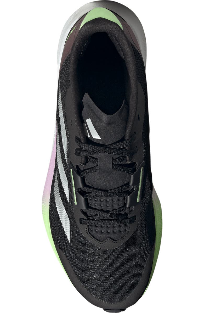 adidas Duramo Running Sneaker, Alternate, color, Black/ Zero Met./ Aurora