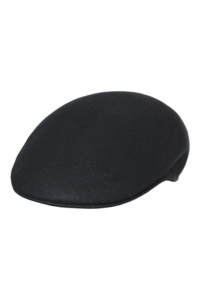 Classico Crushable Felt Driving Cap, Main, color, BLACK