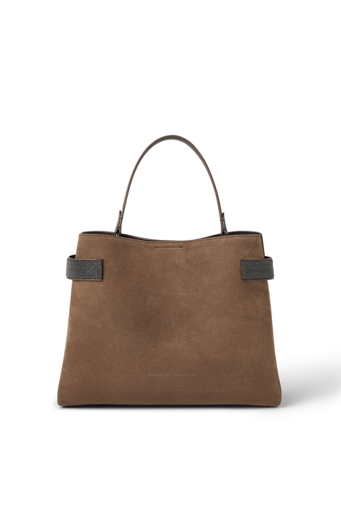 Suede Top-Handle Essence bag