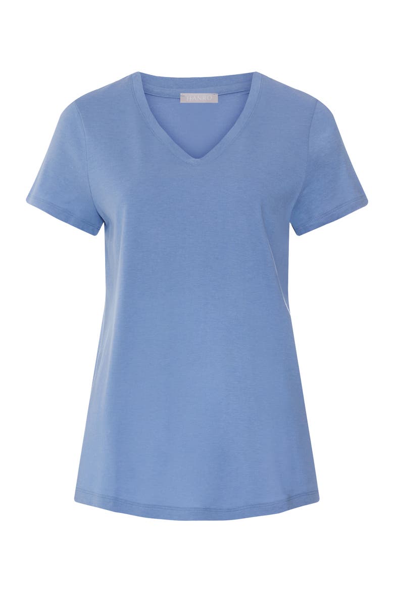 Sleep And Lounge Relaxed V-Neck T-Shirt, Main, color, Bluebird